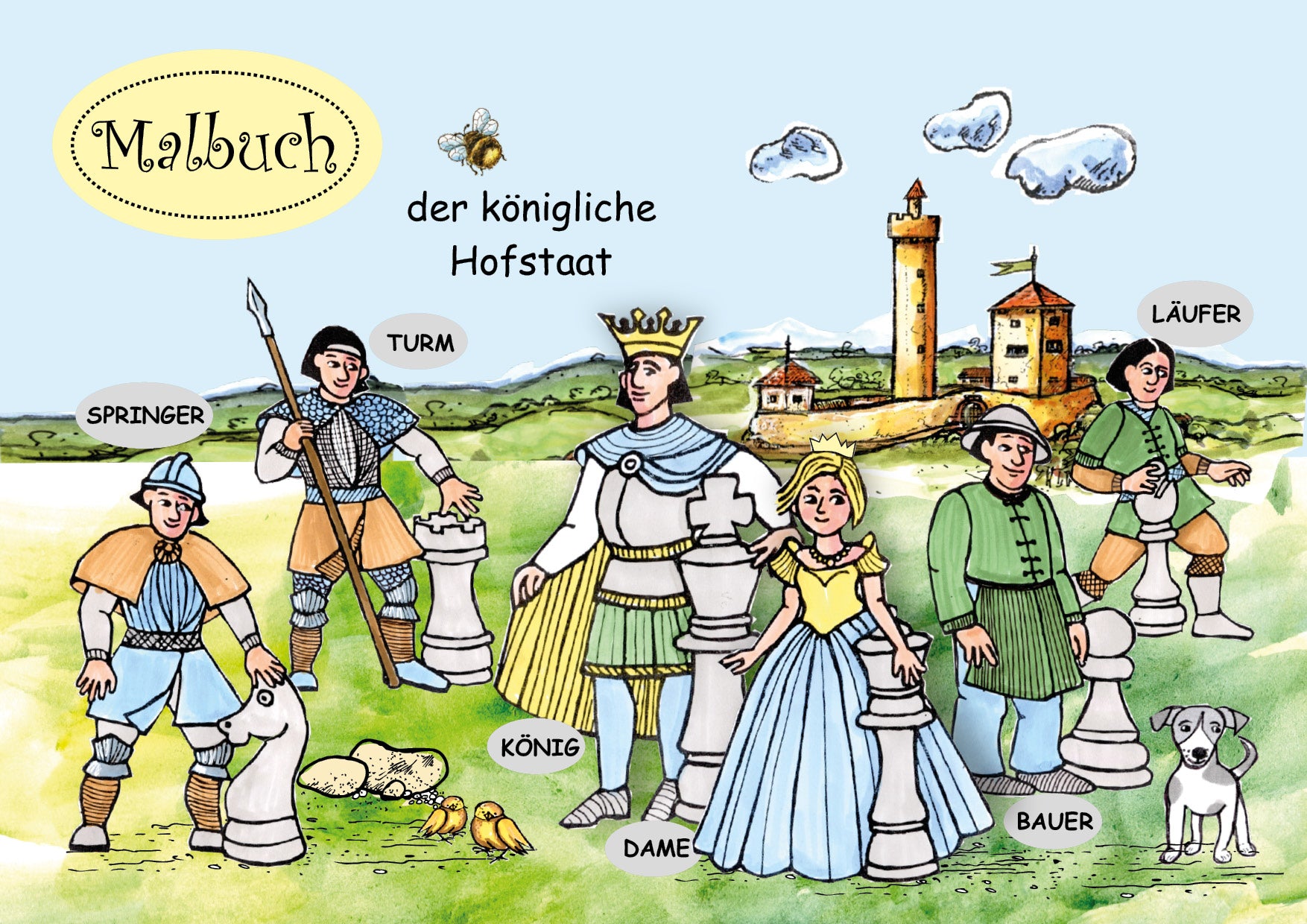 Dies ist ein Bild eines Schach-Malbuches