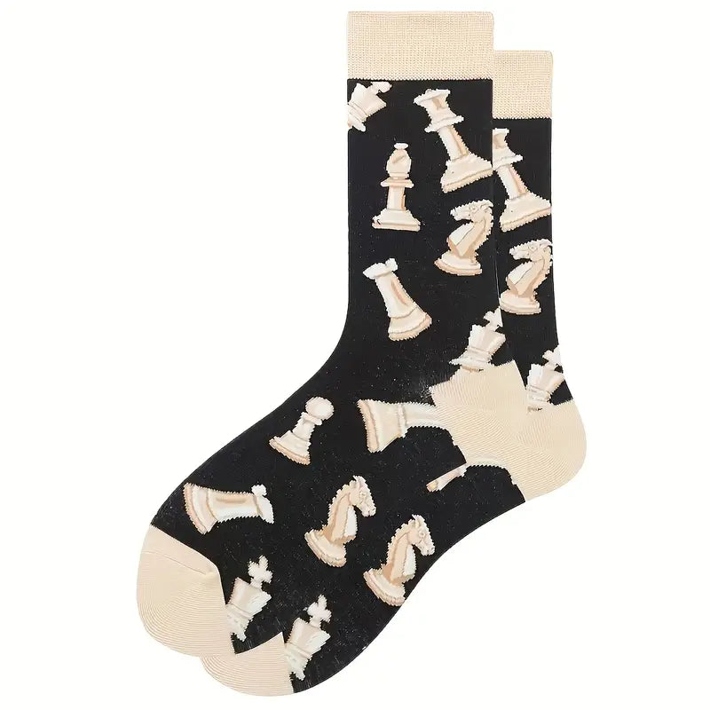 Socken mit Schachmuster - Schachsocken